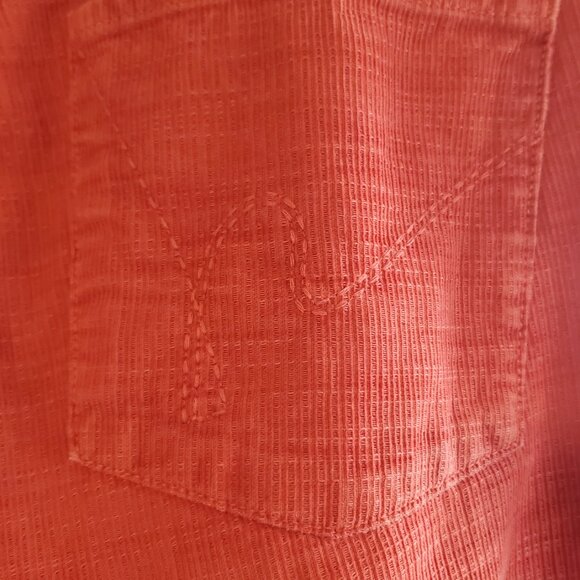 Citizens of Humanity Orange Corduroy Low Rise Jeans - Picture 7 of 9